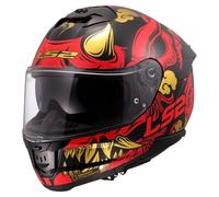 LS2 HELMETS Casco INT FF808 DRAKO nero/rosso XL