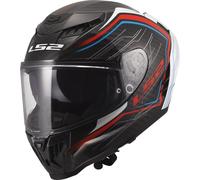 LS2, Casco Moto Integrale DRAGON SUBIC White Blue Red, XXL