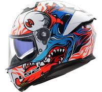 LS2, Casco Moto Integrale STREAM II INFERNO Gloss White Blue, XL