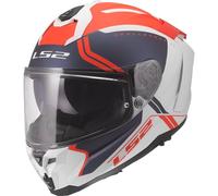 LS2 LS2 - Casco FF817 Challenger II Titan Matt Bianco / Blue / Rosso 3XL