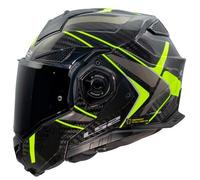 LS2, Casco Moto Modulare ADVANT X CARBON FUTURE II Gloss H-V Yellow, 3XL