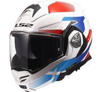 LS2, Casco Moto Modulare ADVANT X NOVA White Blue Red, XL