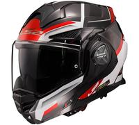 LS2 FF901 Advant X Spectrum Casco, nero-bianco-rosso, taglia XS per maschi