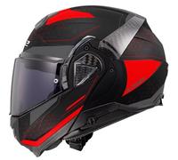 LS2, Casco Moto Modulare ADVANT II ASTRAL Red, S