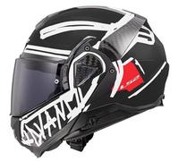 LS2 FF910 Advant II Tape Casco, nero-bianco, taglia M per maschi