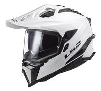 LS2 MX701 Explorer Solid, casco enduro S male Bianco