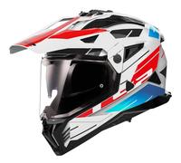 LS2 LS2 - Casco MX702 Pioneer II Namib Bianco / Blue / Rosso L