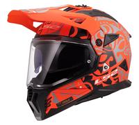 Casco Integrale On-Off Touring Ls2 MX702 Pioneer II RANGI Arancione 3XL