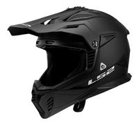 LS2 MX708 Fast II Solid, casco a croce XS male Nero Opaco