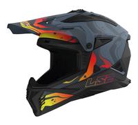 LS2 LS2 - Casco MX708 Fast II Wash Dark Grigio XL