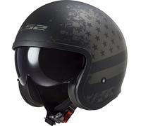 LS2 LS2 - Casco OF599 Spitfire II Nero Flag Matt Nero Titanium XXL