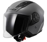 LS2 OF616 Airflow II Solid, casco jet XS male Grigio