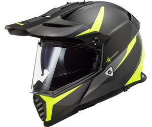 LS2 MX436 Pioneer Evo Router Casco Motocross, nero-giallo, taglia XS per maschi