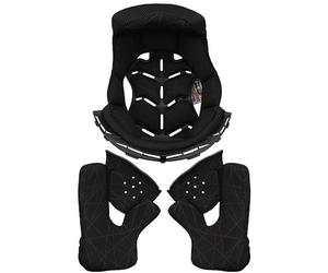 LS2 MX436 Pioneer Rivestimento interno e cuscinetti guanciali, nero, taglia 3XL