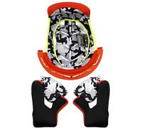 LS2 MX437 Fast Evo, fodera/cuscinetti per le guance S male Arancione Fluo/Nero/Grigio
