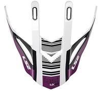 LS2 MX437 Fast Evo Picco del casco Bianco/Porpora