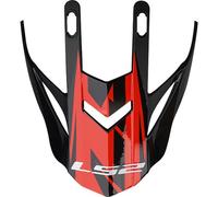 Ls2 Mx437 Evo Roar Visor Rosso,Nero