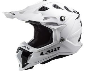 LS2 MX700 Subverter Evo II Solid Casco da motocross, Bianco, Taglia L (59/60)