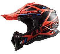LS2 MX700 Subverter Evo II Stomp, casco da motocross M male Arancione Fluo/Nero