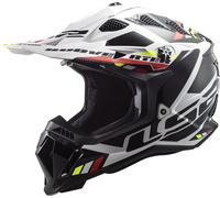 LS2 MX700 Subverter Evo II Stomp, casco da motocross XXL male Bianco/Nero