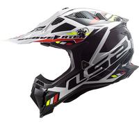 LS2 MX700 Subverter Evo Stomp, casco a croce 3XL male Bianco/Nero