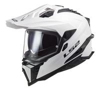 LS2 Casco da motocross MX701 Explorer Solid Bianco Taglia XS per maschi
