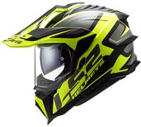 LS2 MX701 Explorer Alter, casco enduro XL male Opaco Nero/Giallo Fluo/Grigio