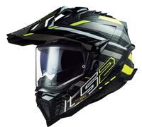 LS2 MX701 Explorer Carbon Edge, casco enduro M male Nero/Giallo Fluo/Grigio