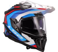 LS2, Casco Moto Cross EXPLORER CARBON FRONTIER II Gloss White Blue, 3XL