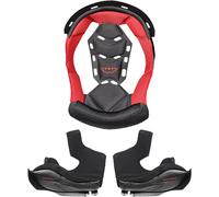 LS2 MX701 Explorer, fodera/cuscinetti per le guance S male Nero/Rosso