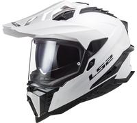 LS2 MX701 Explorer Solid Casco da motocross, bianco, taglia S per maschi