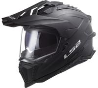 LS2 MX701 Explorer Solid Casco da motocross, nero opaco, Taglia XL (61/62)