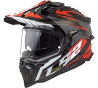 Casco Adventure LS2 MX701 Explorer Spire Spire Nero/Titanio/RossoXL Spire Nero,Titanio,Rosso