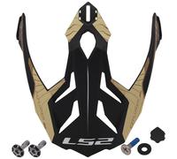 LS2 MX701 Trick Cima dell'Elmo, marrone, Taglia unica