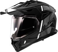 LS2 MX702 Pioneer II Hill Casco da motocross, nero-bianco, taglia S per maschi