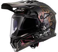 LS2 MX702 Pioneer II Rangi Casco da motocross, nero-multicolore, taglia XL per maschi