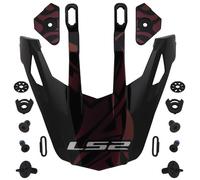 LS2 MX702 Rangi Cima dell'Elmo, nero per maschi