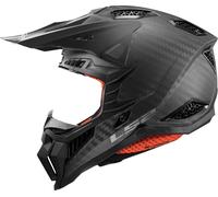 LS2 MX703 Carbon X-Force Pro Fim, casco da motocross S male Nero Opaco