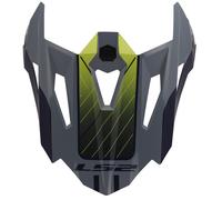 LS2 MX703 Integrated Cima dell'Elmo, grigio/giallo, Taglia unica
