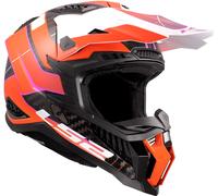 LS2 MX703 X-Force Galuo, casco da motocross M male Nero/Arancione/Bianco