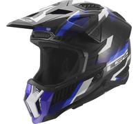 LS2 Helmets Casco da motocross MX703 X-Force Phantom Bianco-Turchese-Blu Taglia L Uomo