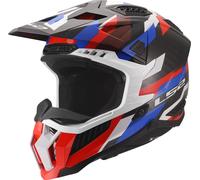 Casco Cross LS2 MX703 X-Force Phantom Bianco/Blu/Rosso LucidoXXL Phantom Bianco,Blu,Rosso Lucido