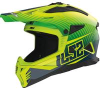 LS2 MX708 Fast II Duck Casco da motocross, verde, taglia XL per maschi