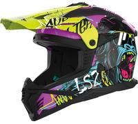 §Casco Cross LS2 MX708 Fast II Gorilla Viola-Giallo Fluo§