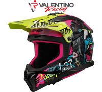 LS2 MX708 FAST II GORILLA PURPLE H-V YELLOW CASCO ENDURO MOTARD MIS. L 59/60 CM