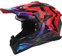 LS2 Casco da motocross MX708 Fast II Wash Rosso Lucido Taglia XL