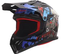 Casco Cross LS2 MX708 Fast II Zombie II Nero/Rosso/BluS Zombie II Nero,Rosso,Blu