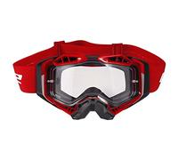 LS2, Occhiali protettivi per moto AURA (Visiera trasparente) black red