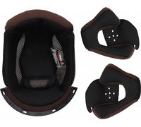 LS2 OF573 Twister Fodera interna & Guanciale, nero/marrone, Taglia 2XL