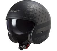 LS2 OF599 Spitfire II Black Flag Casco Moto (Nero Opaco/Grigio) Taglia: L (59)